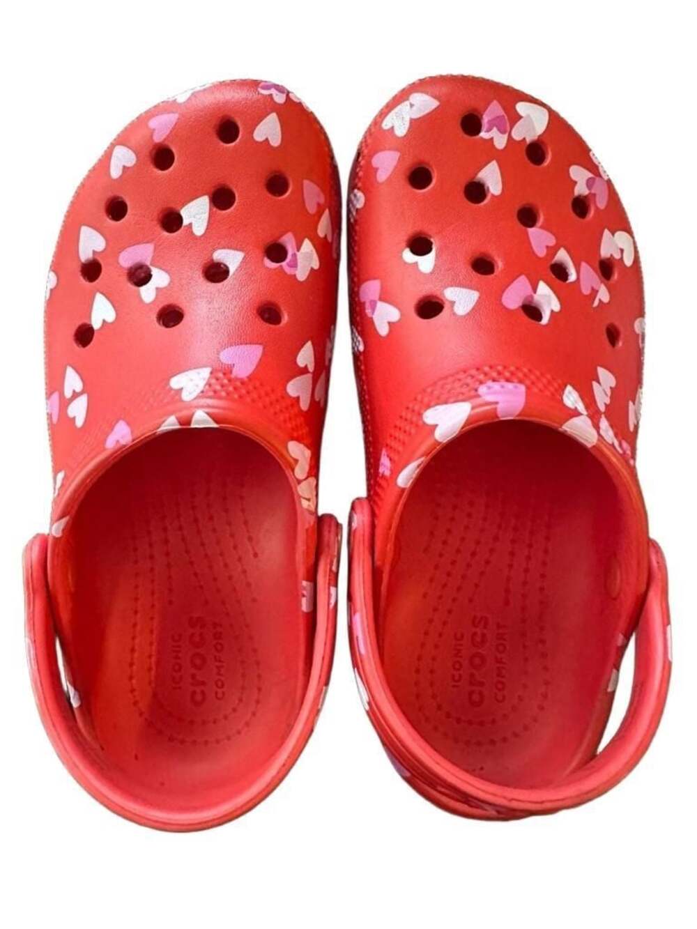 Crocs Kids' Classic Valentine's Day Clogs in Cherry Red Size 13